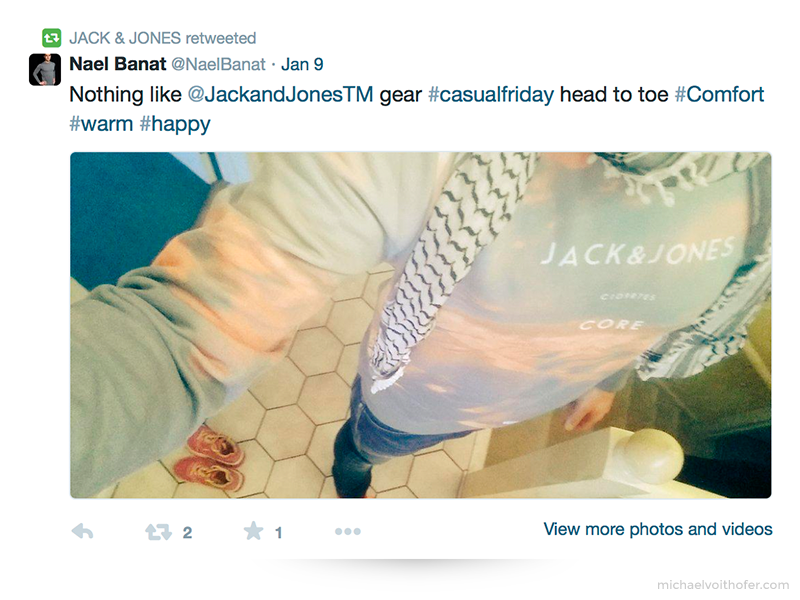 Jack&Jones Twitter post